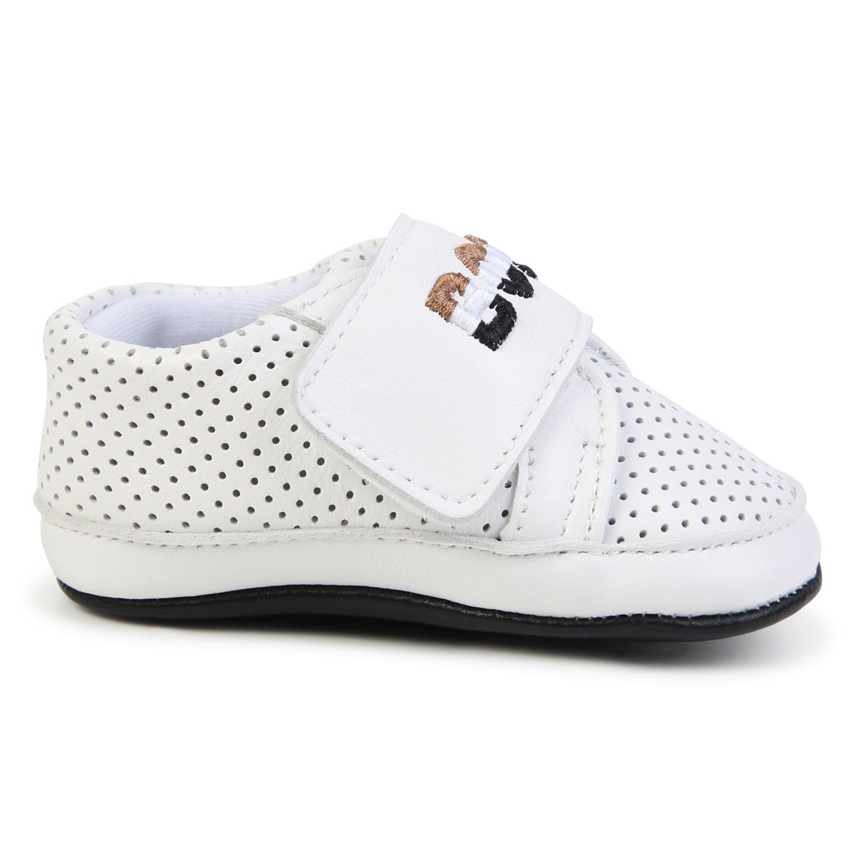 Baby Boys White Flat Shoes
