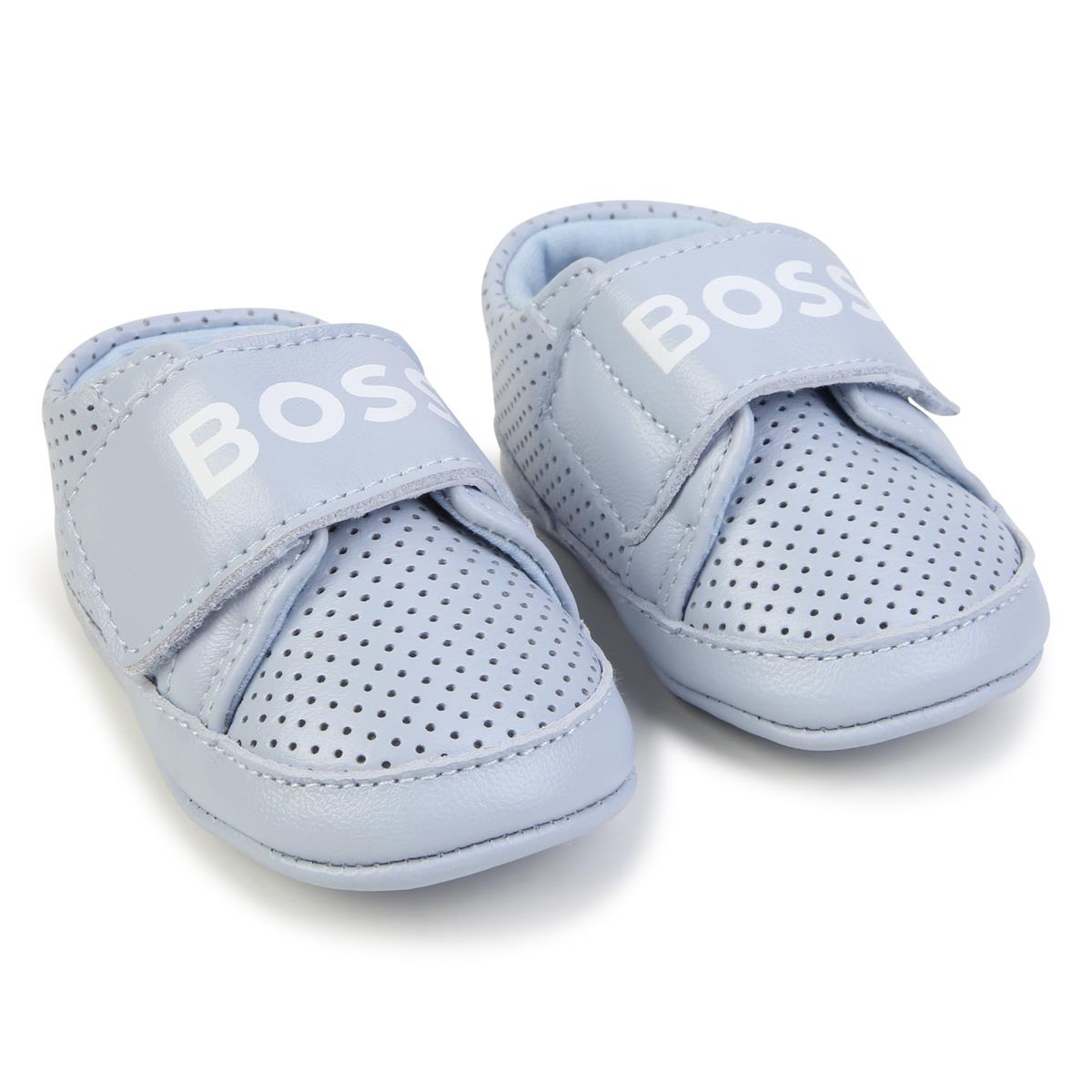 Baby Boys Light Blue Flat Shoes