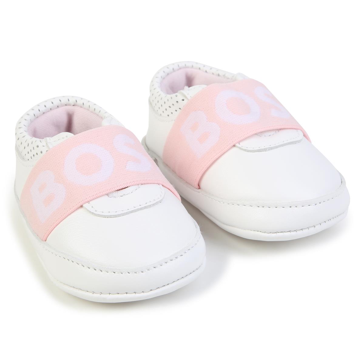 Baby Girls White Flat Shoes