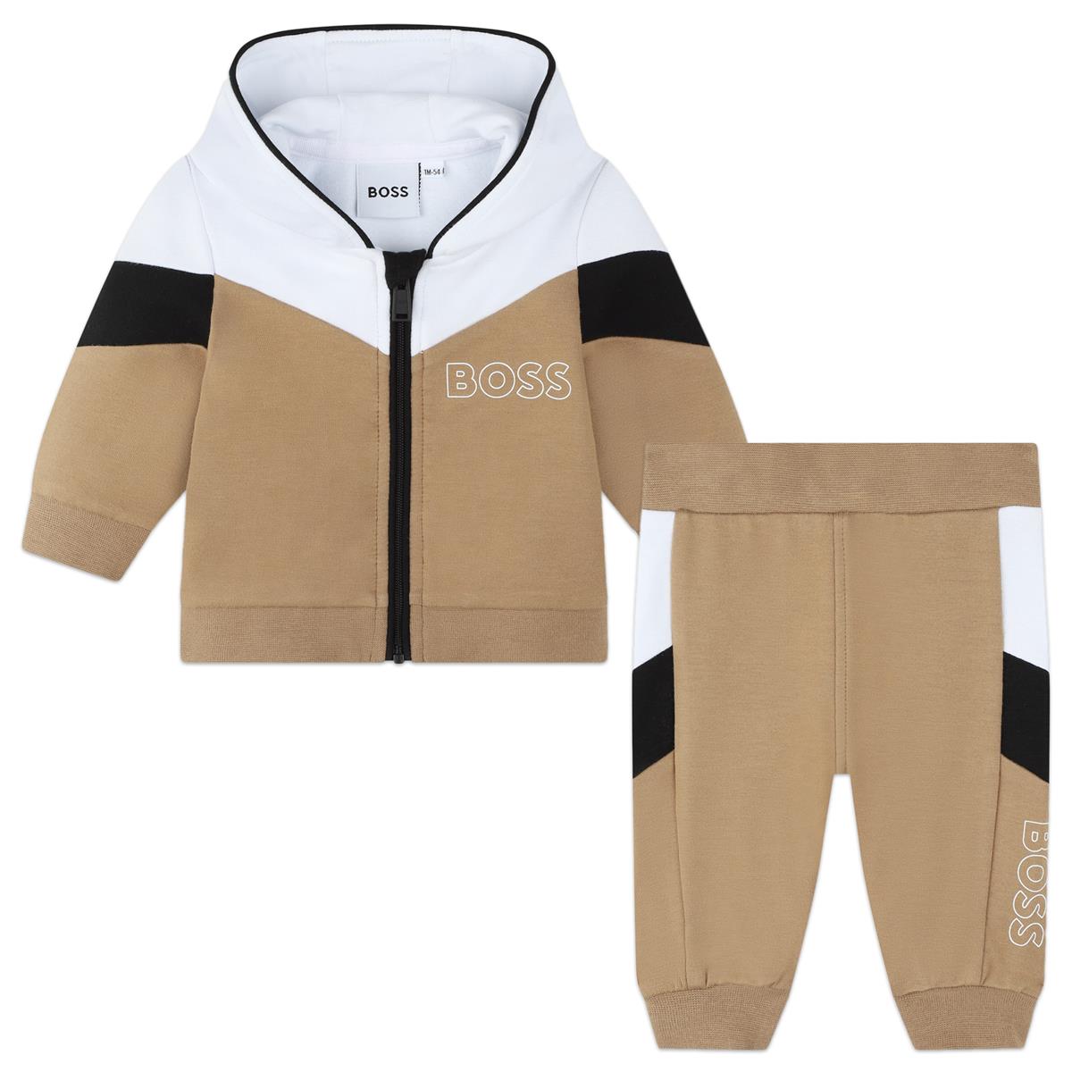 Baby Boys Beige Cotton Set