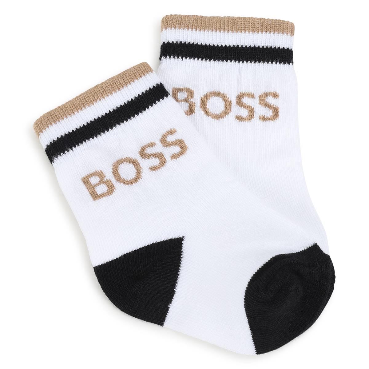Baby Boys White Cotton Socks Set(3 Pack)