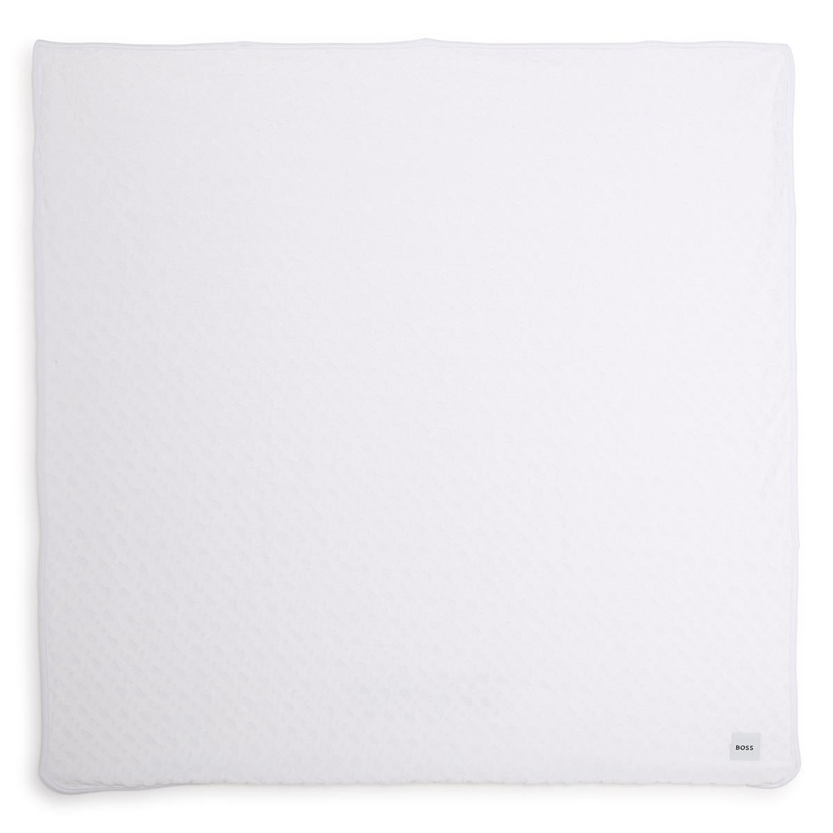 Baby Boys & Girls White Blanket(75x75cm)