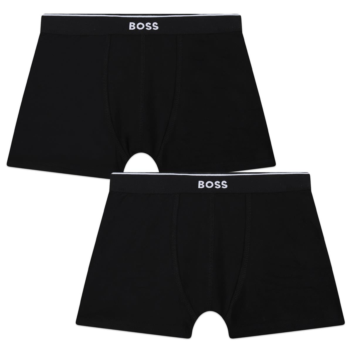 Boys Black Cotton Underwear Set(2 Pack)