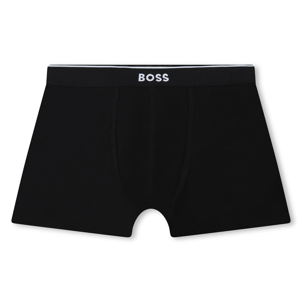 Boys Black Cotton Underwear Set(2 Pack)