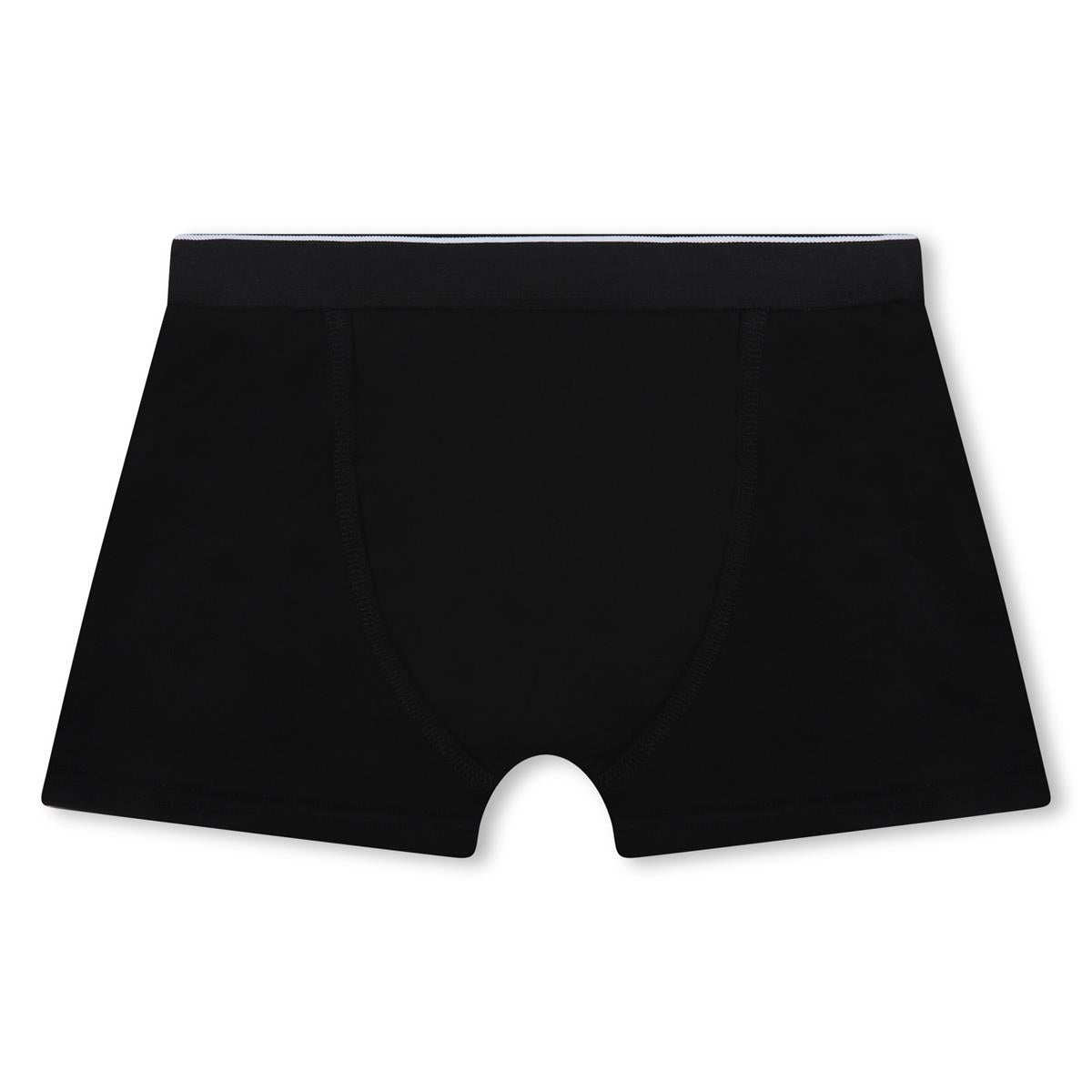 Boys Black Cotton Underwear Set(2 Pack)