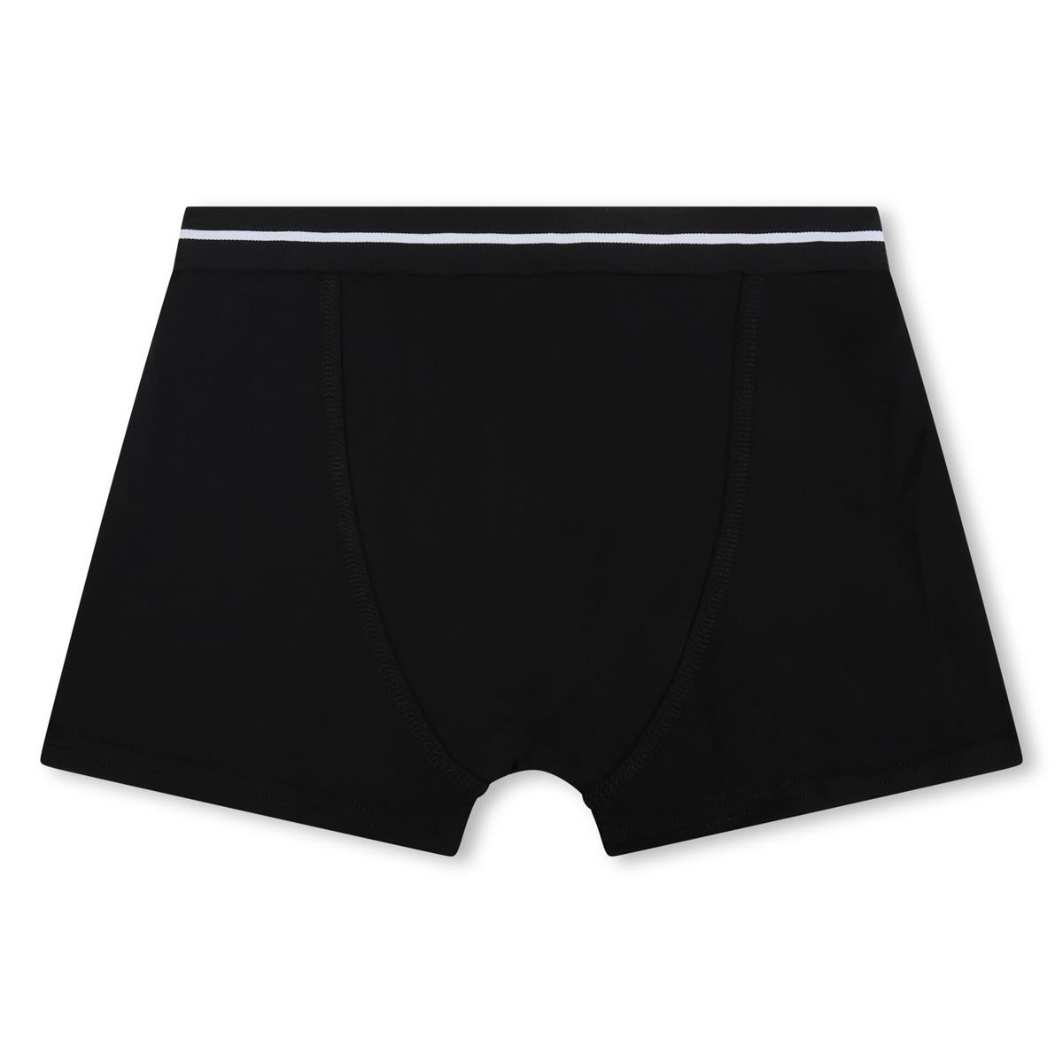 Boys Black Cotton Underwear Set(2 Pack)