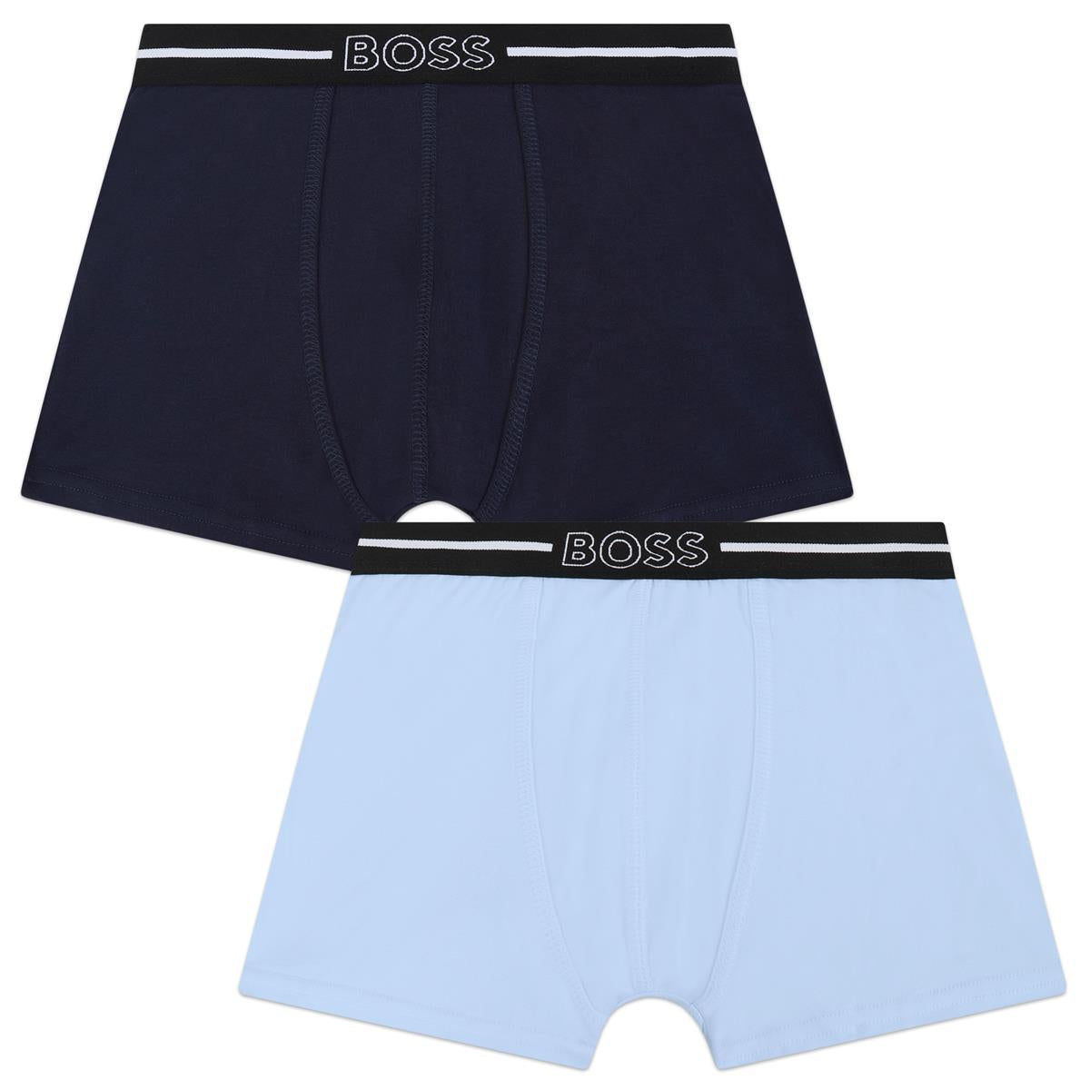 Boys Blue Cotton Underwear Set(2 Pack)