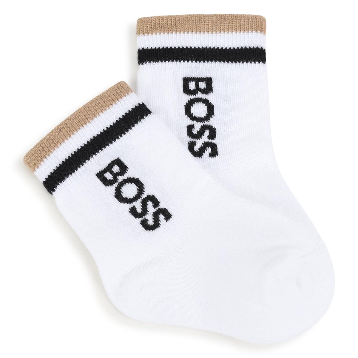 Baby Boys White Cotton Socks Set(3 Pack)