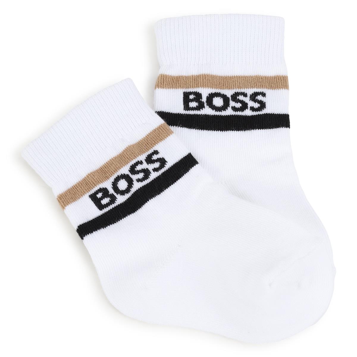 Baby Boys White Cotton Socks Set(3 Pack)