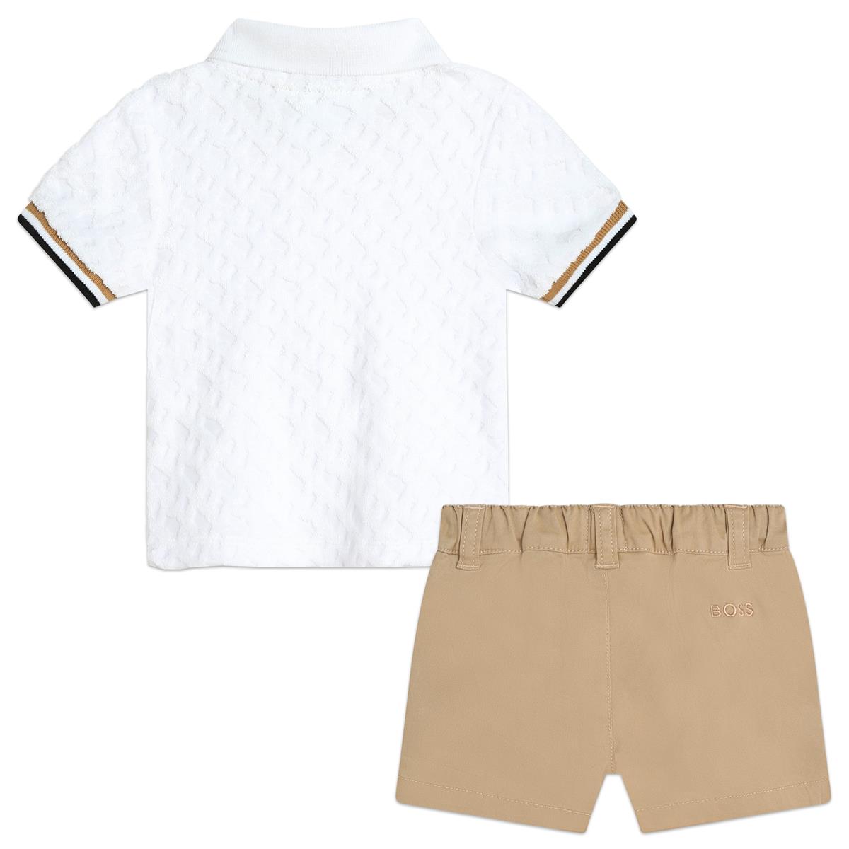 Baby Boys White Cotton Set