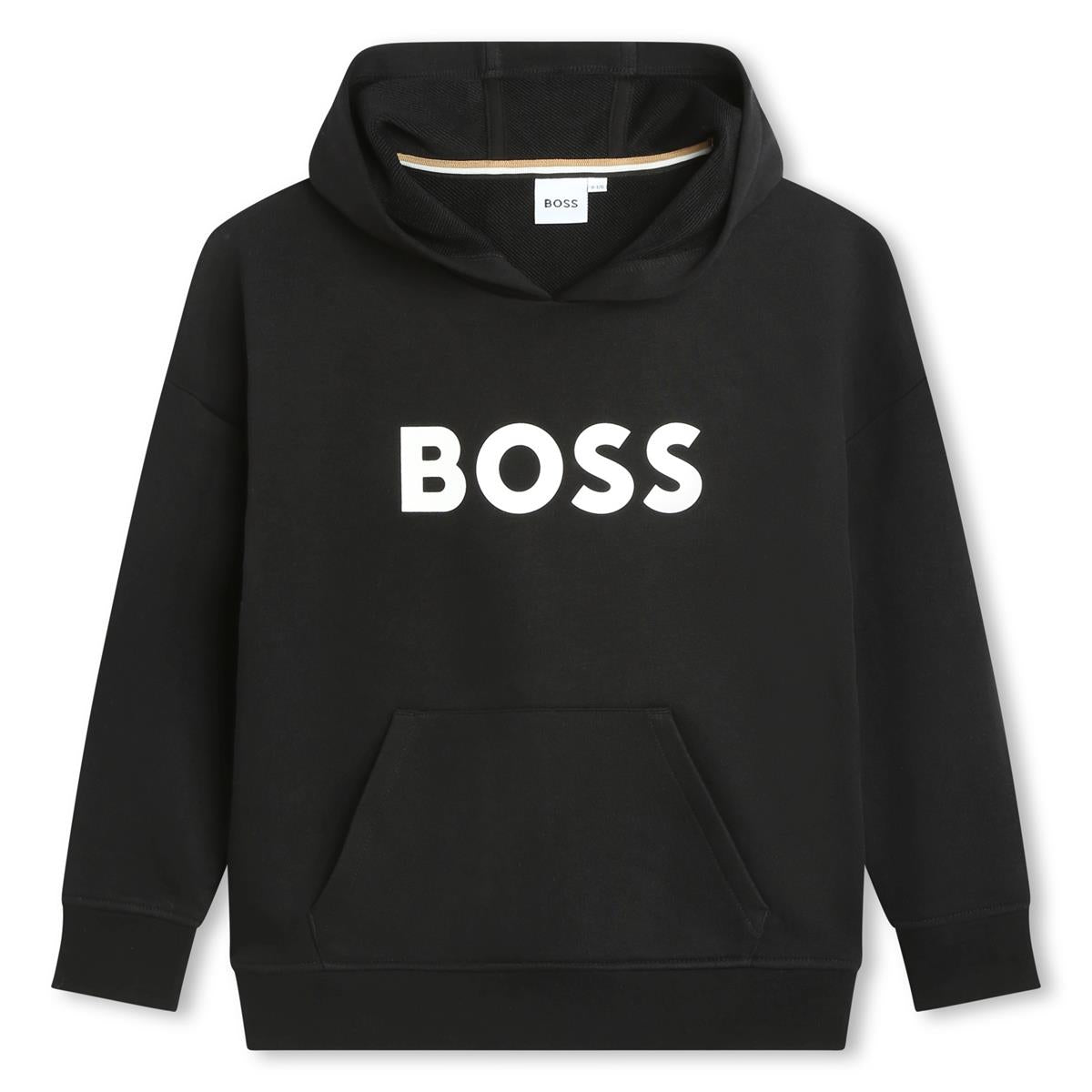 Boys Black Hooded Sweatshirt