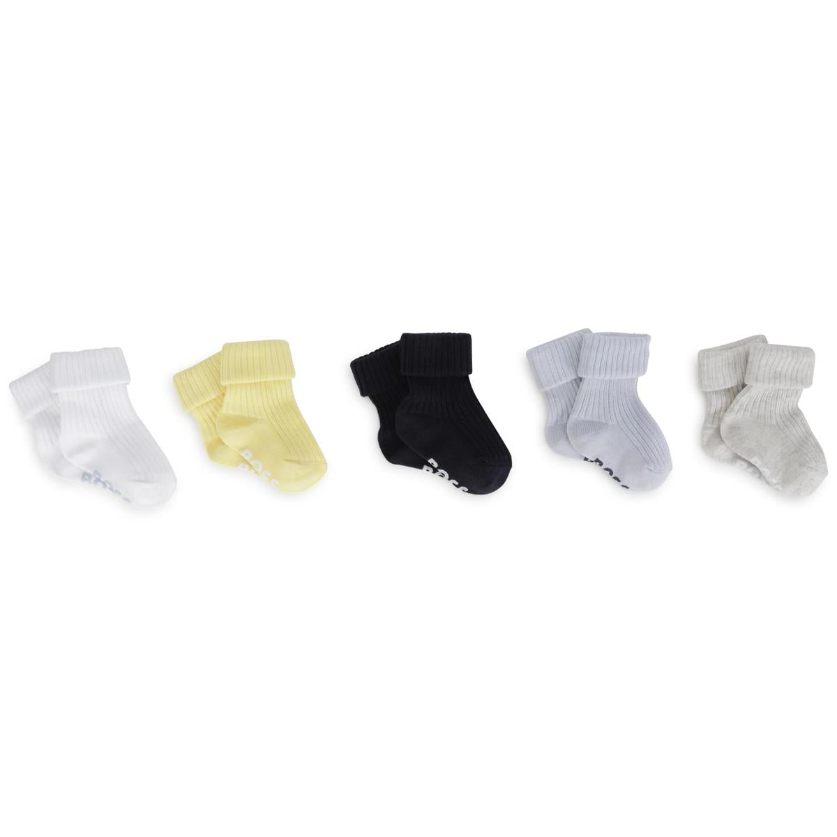 Baby Boys Multicolor Logo Socks(5 Pack)