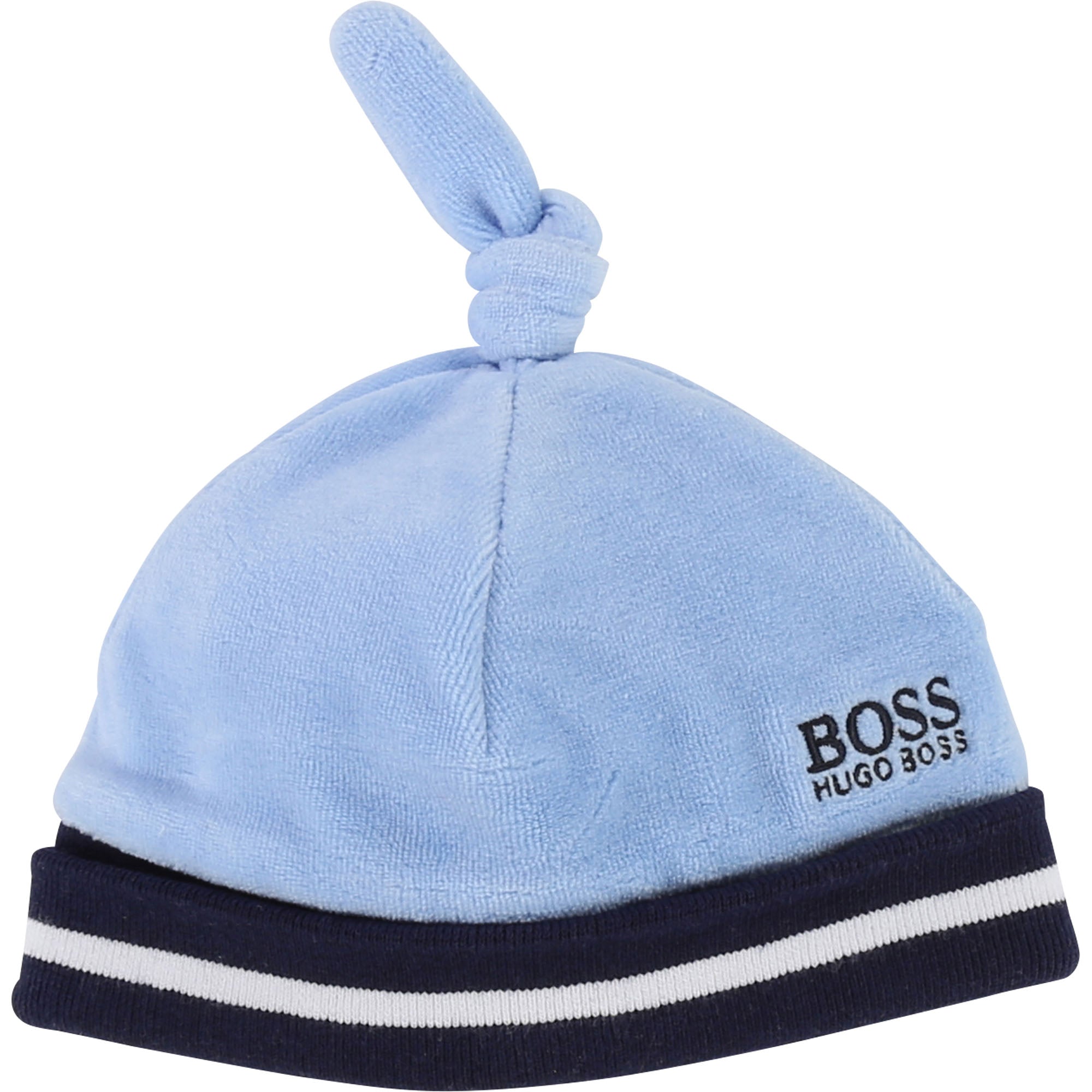 Baby Boys Light Blue Cotton Hat