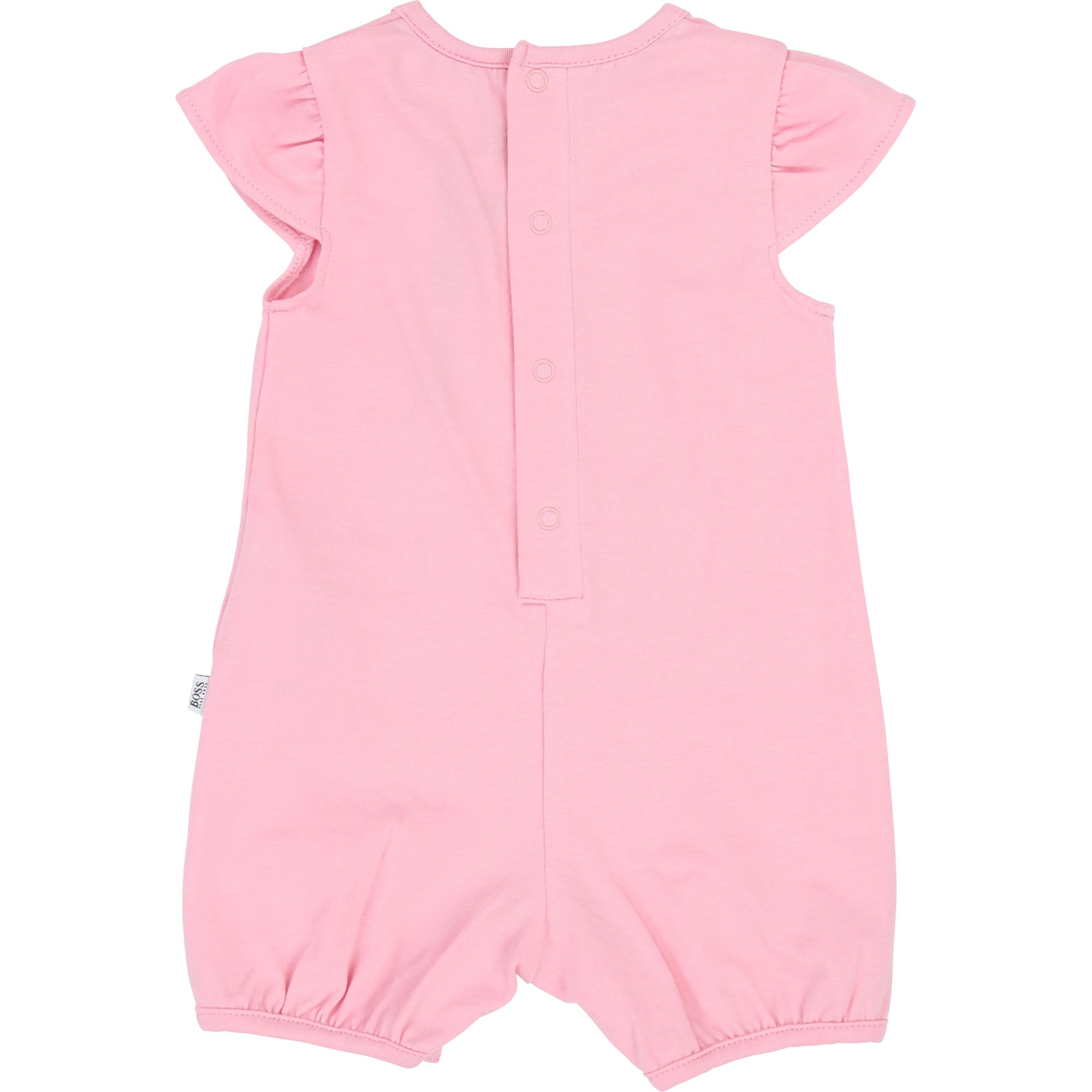 Baby Girls Pink Cotton Babysuits