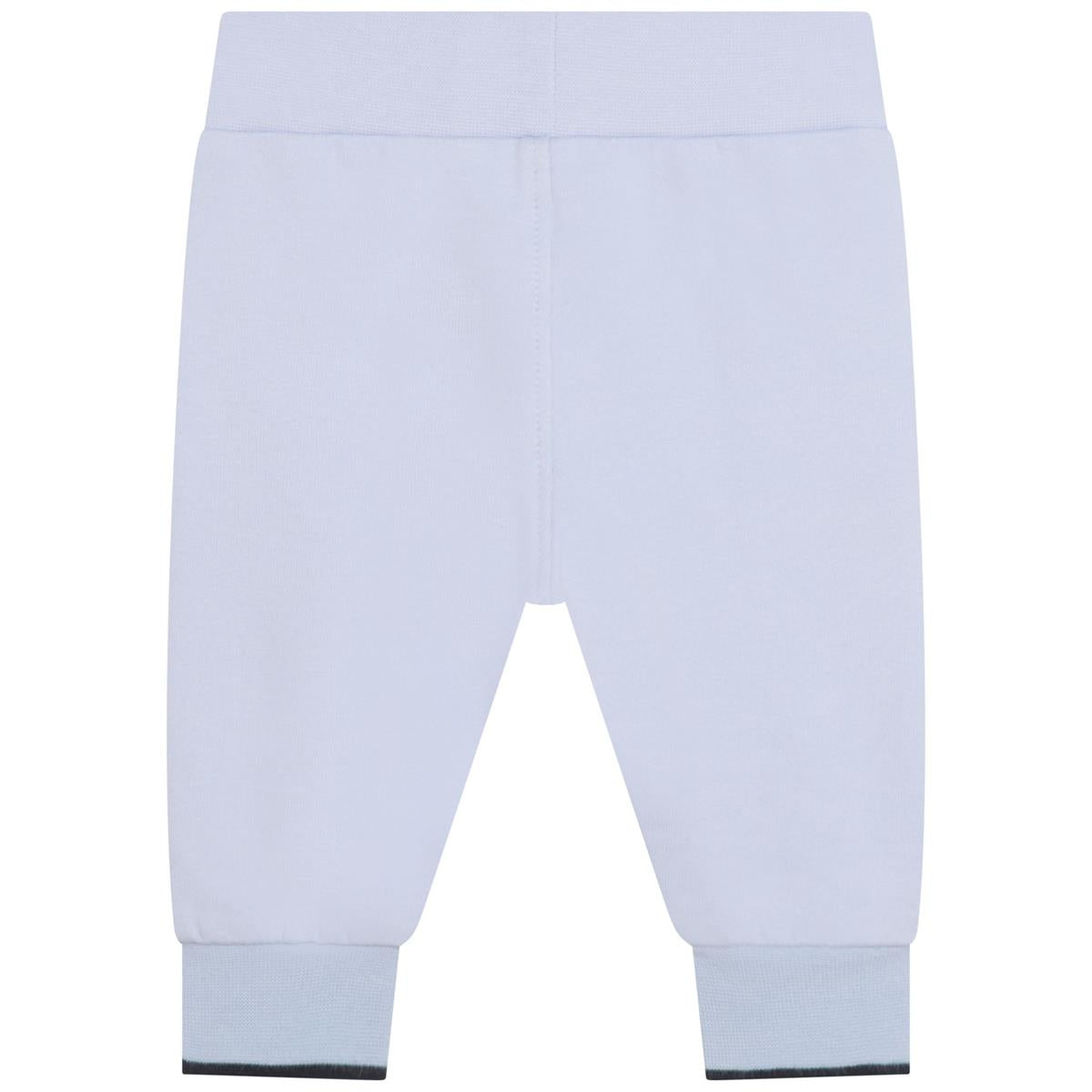 Baby Boys Light Blue Cotton Trousers