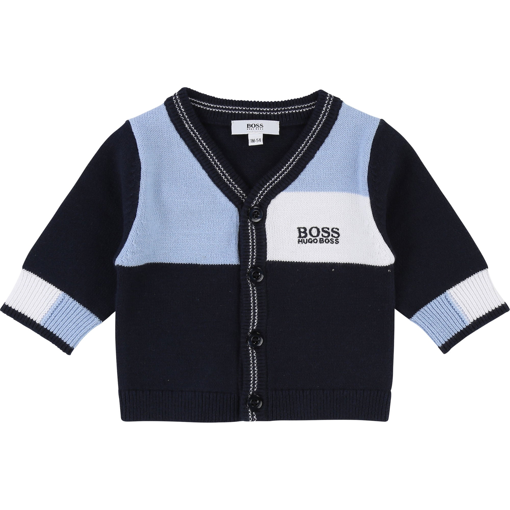 Baby Boys Blue Cargo Cotton Cardigan