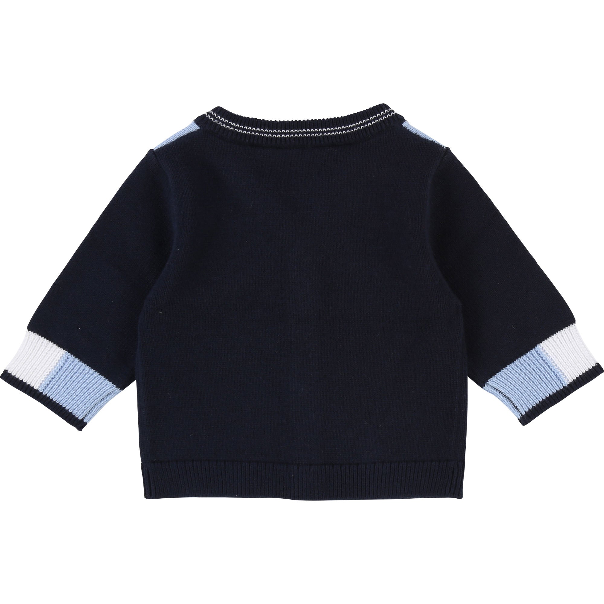 Baby Boys Blue Cargo Cotton Cardigan