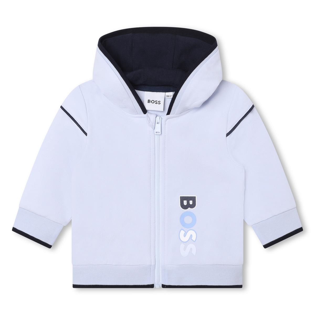 Baby Boys Light Blue Zip-Up Top