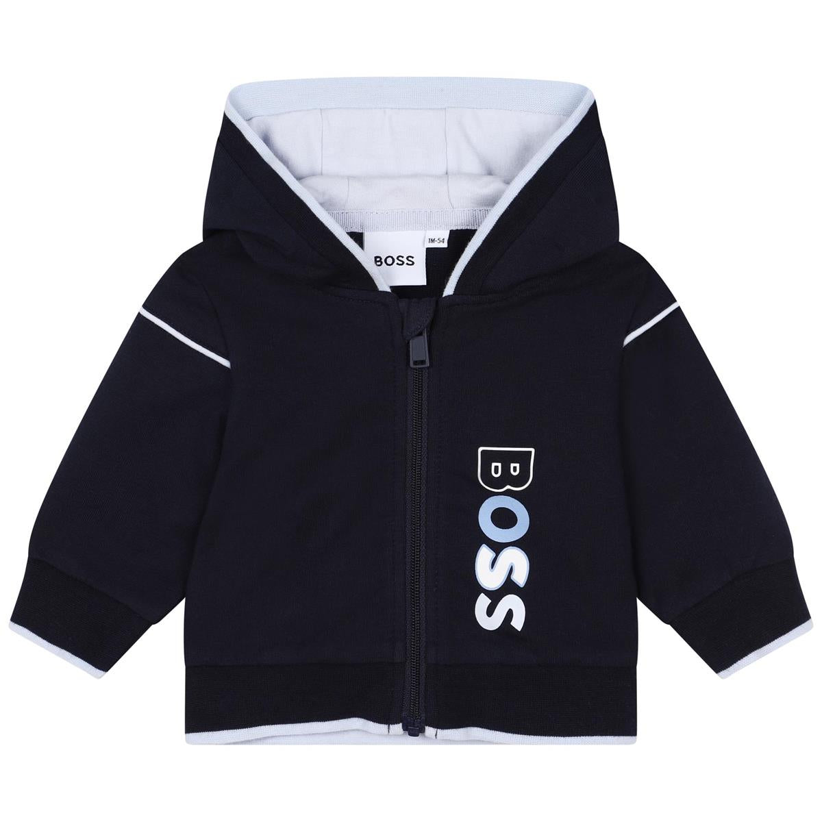 Baby Boys Navy Zip-Up Top