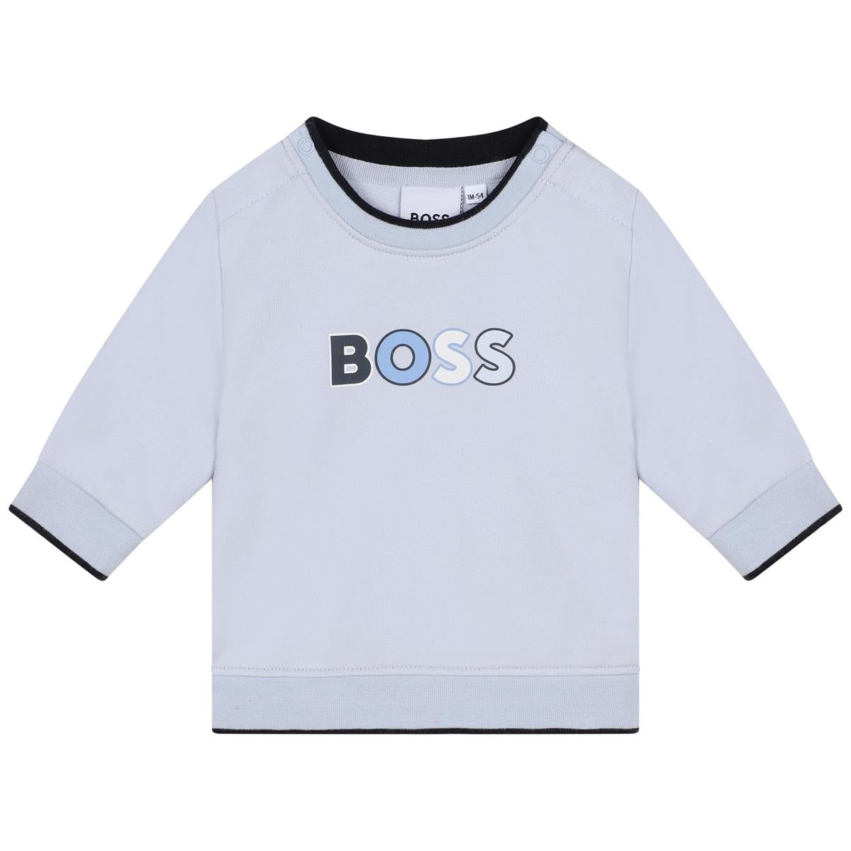 Baby Boys Light Blue Logo Sweatshirt