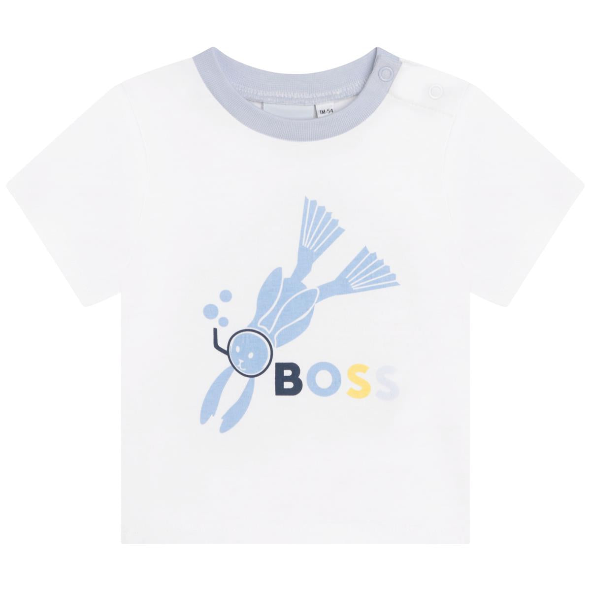 Boys Boys White Logo T-Shirt