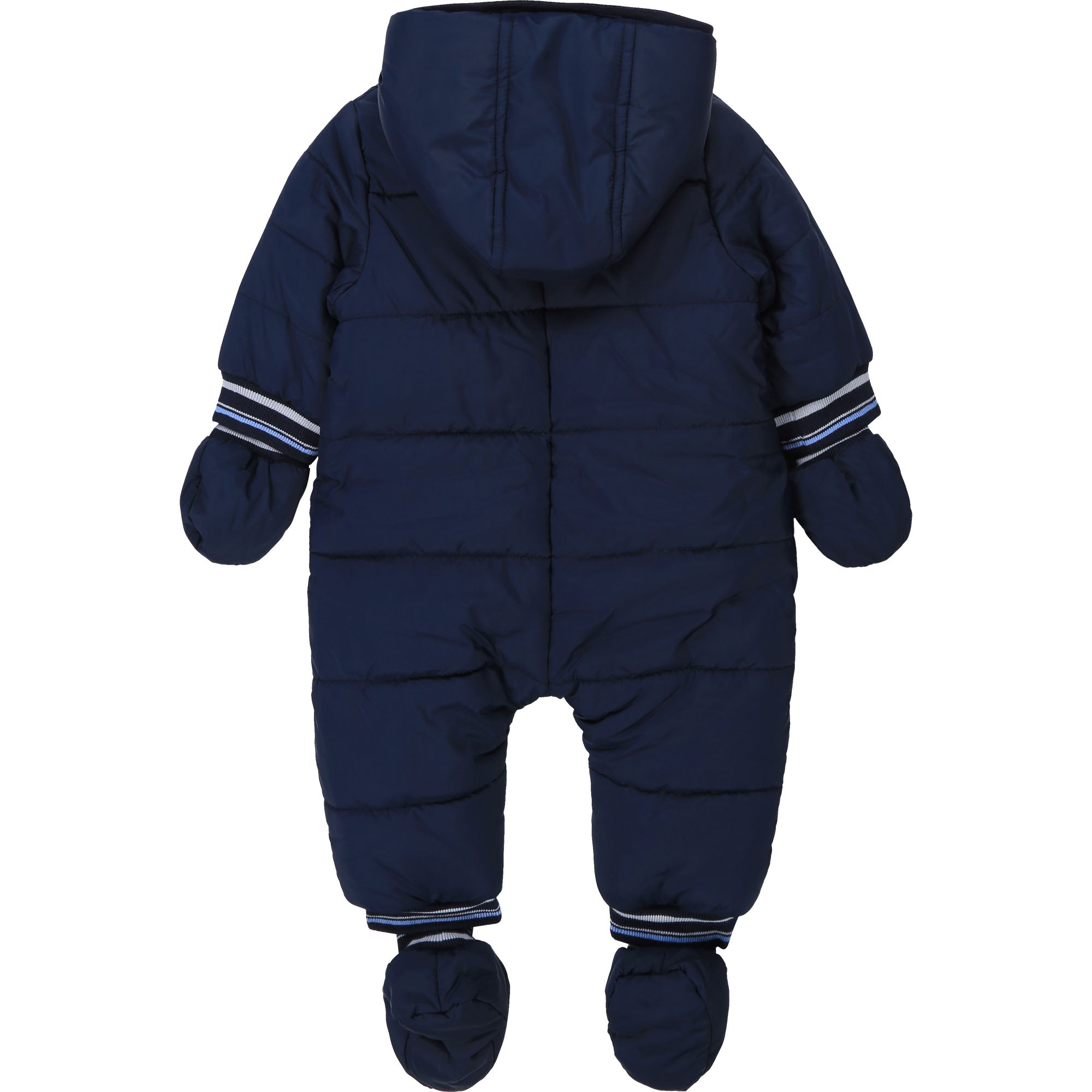 Baby Boys Dark Navy Padded Babysuit