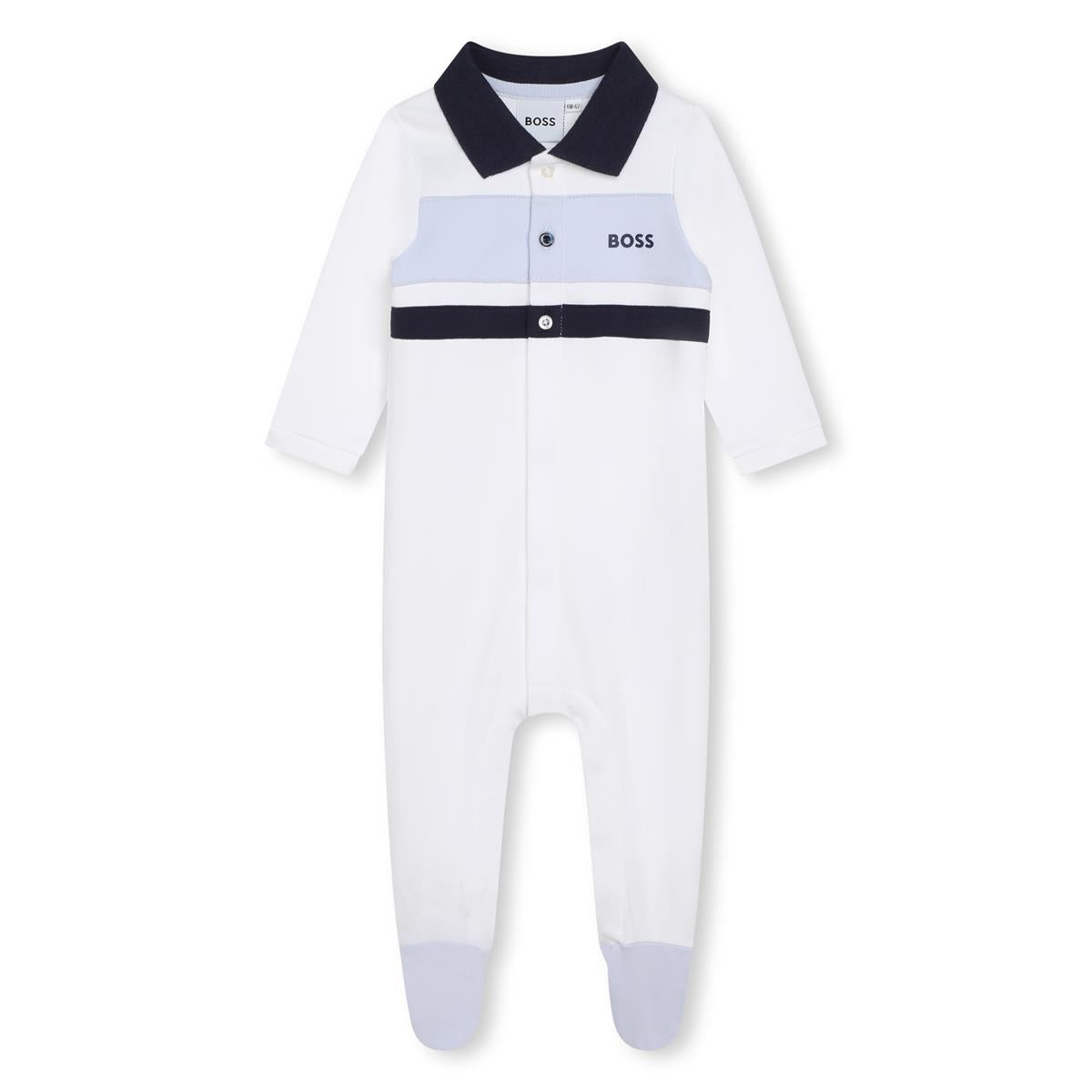 Baby Boys White Babysuit