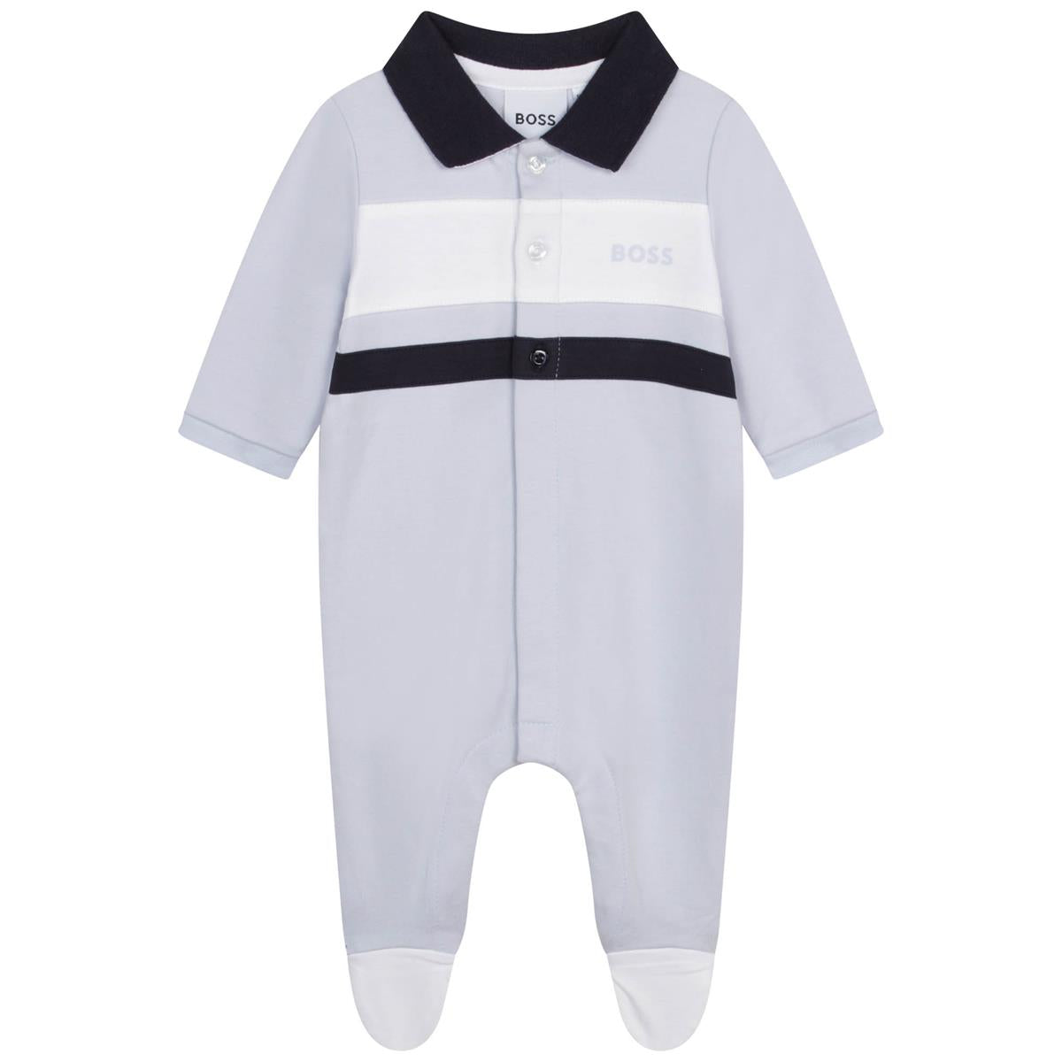 Baby Boys Light Blue Babysuit