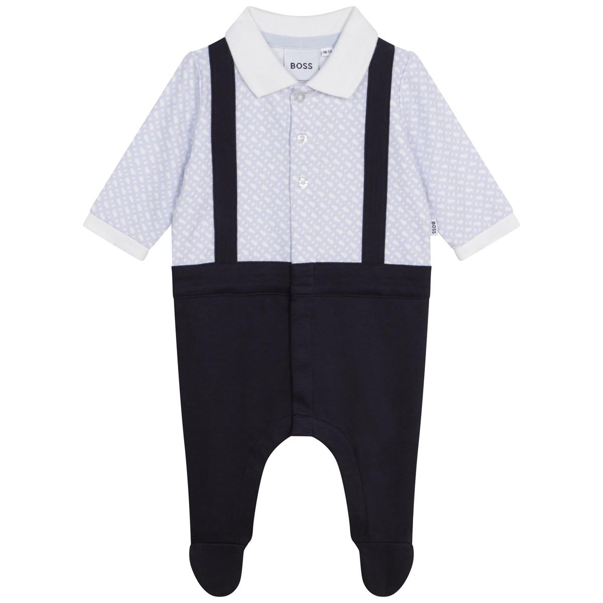 Baby Boys Light Blue Babysuit