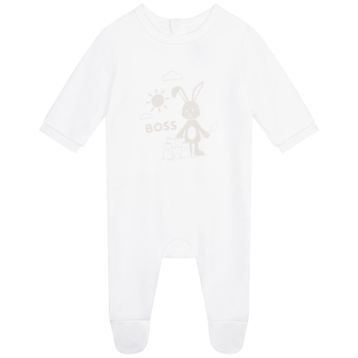 Baby Girls White Babysuit