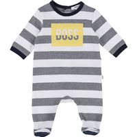Baby Marine White Pajama & Bib Set