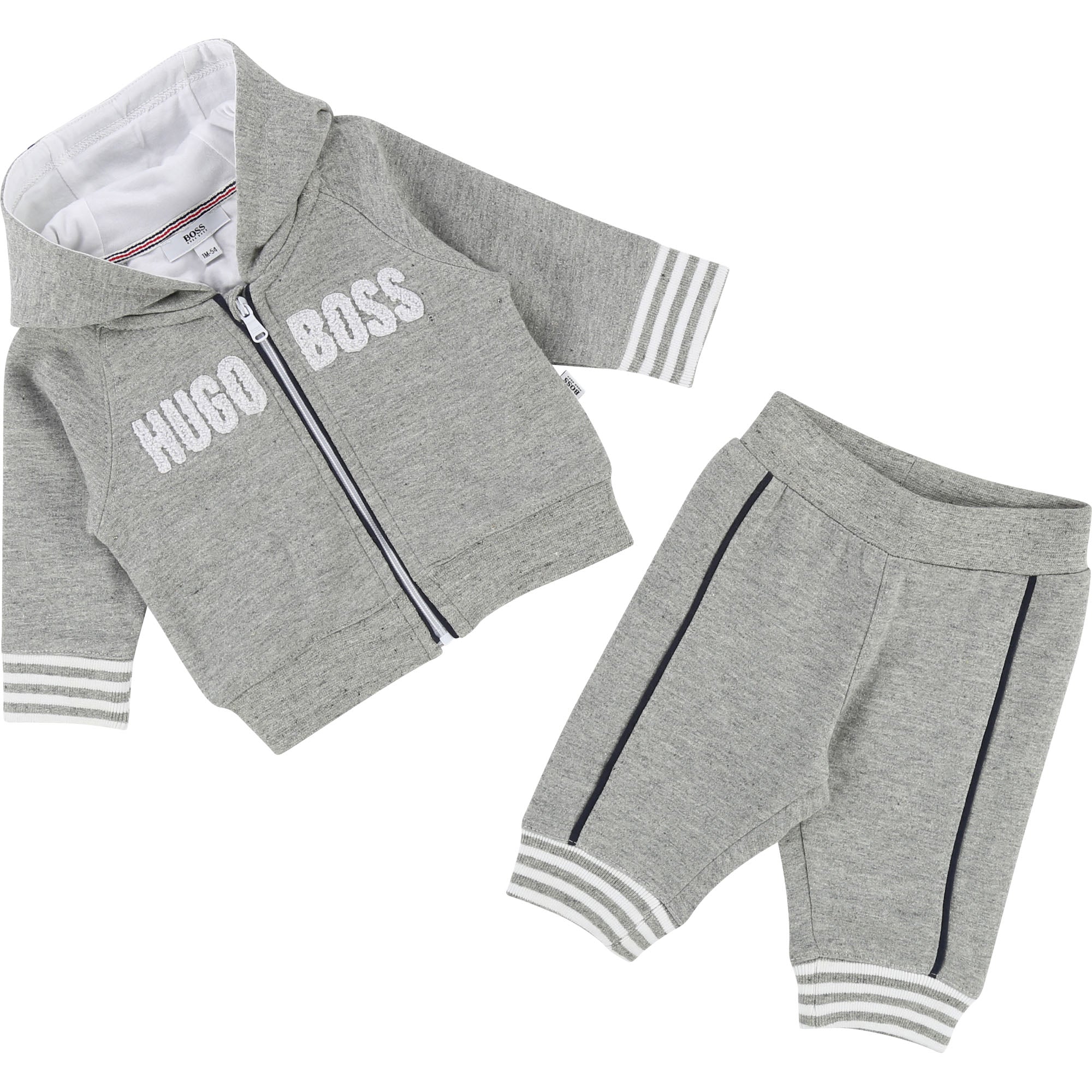 Baby Boys Grey Chine Cotton Set