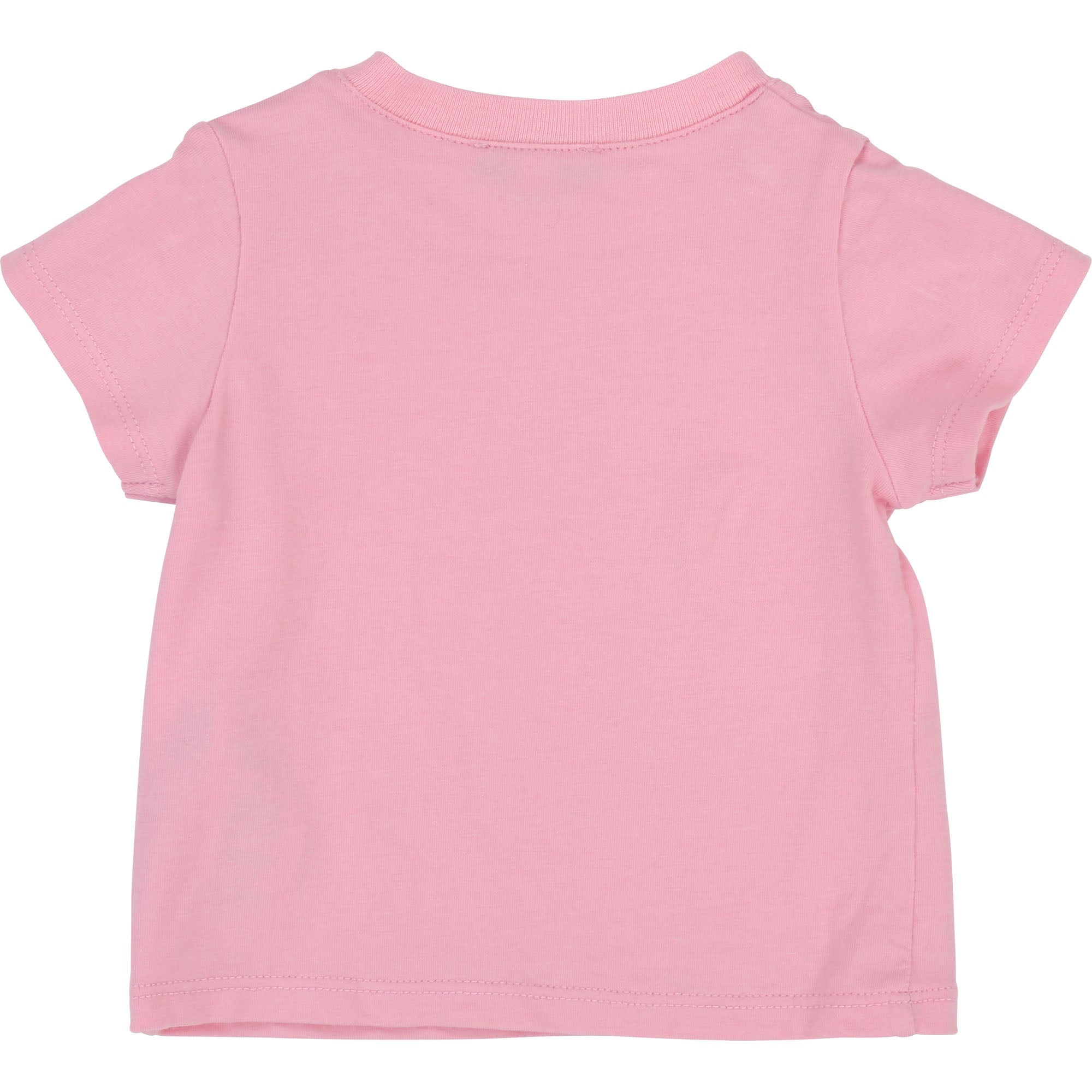 Baby Girls White & Pink Cotton 2 Pack T-shirt