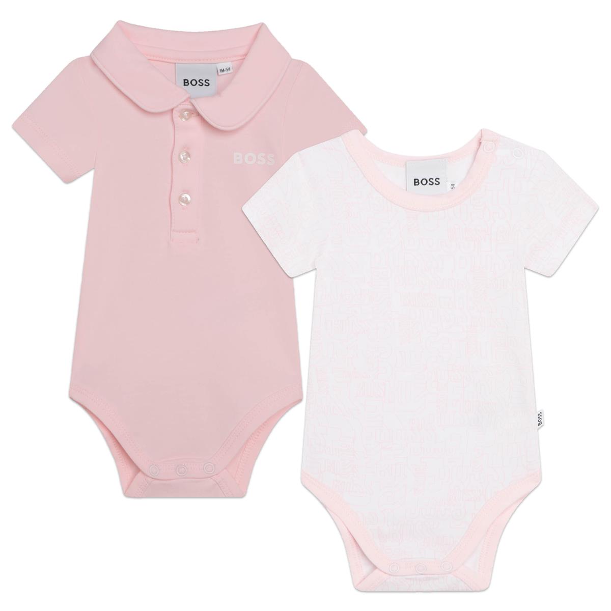 Baby Boys & Girls Pink Babysuit Set