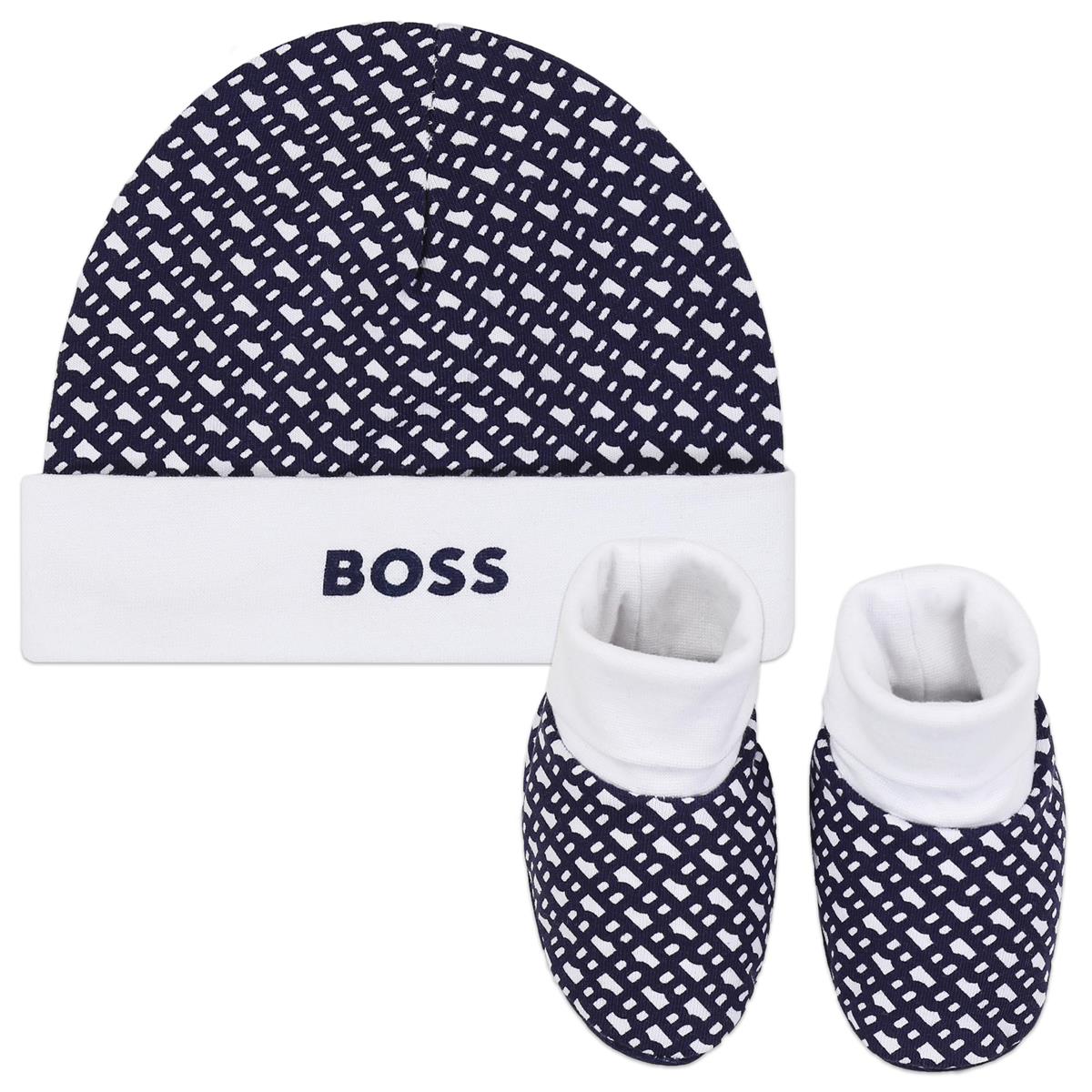 Baby Boys Navy Hat & Shoes