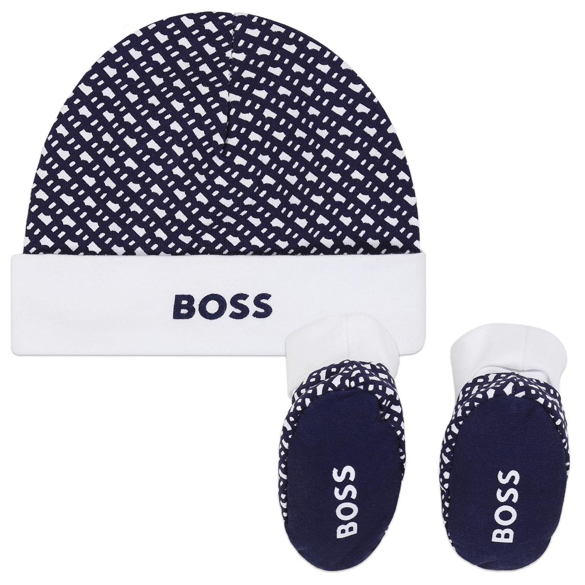 Baby Boys Navy Hat & Shoes