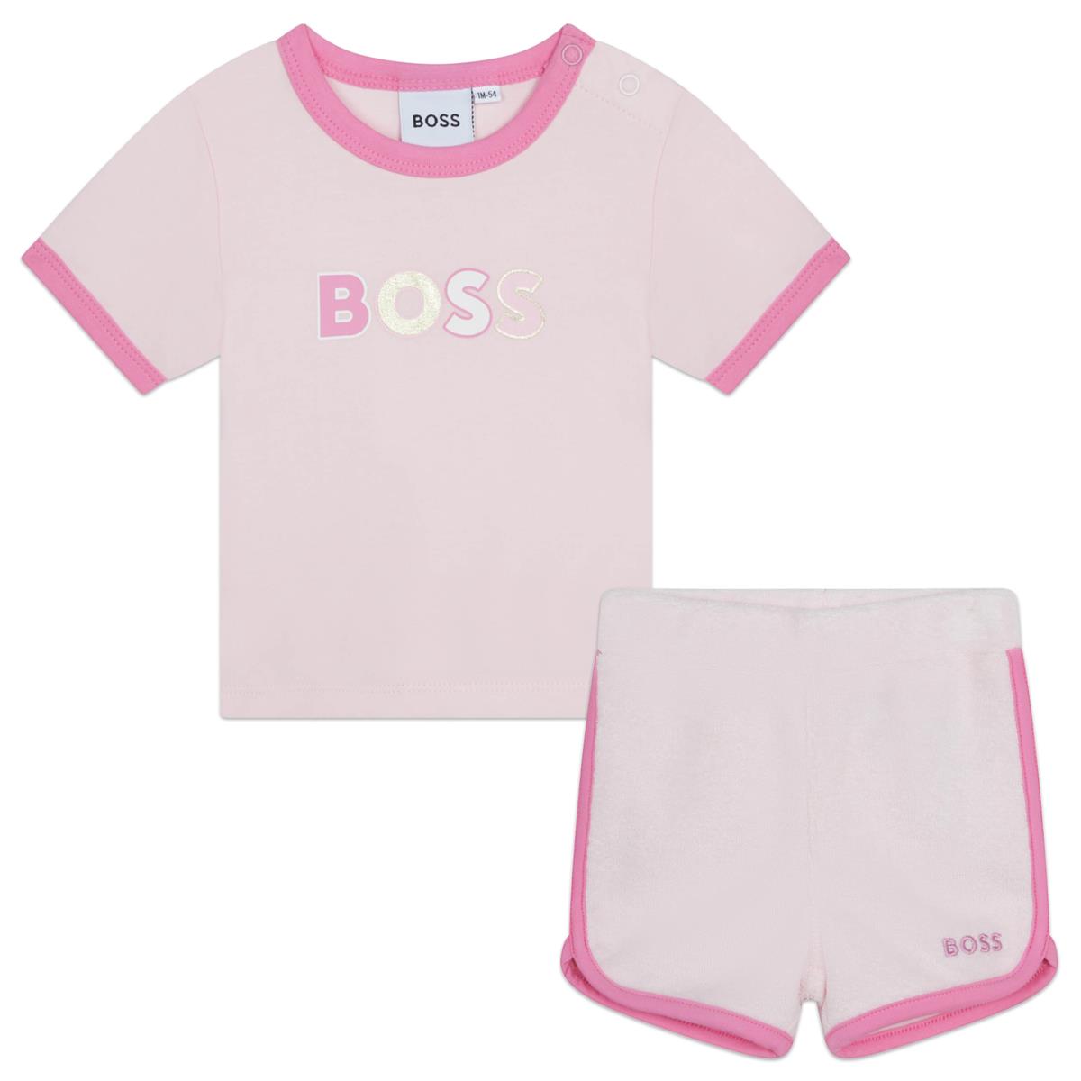 Baby Girls Pink Cotton Set