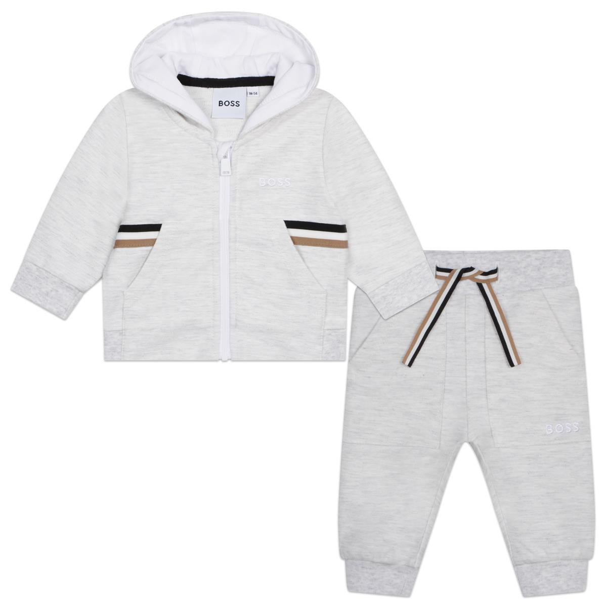 Baby Boys Grey Cotton Set