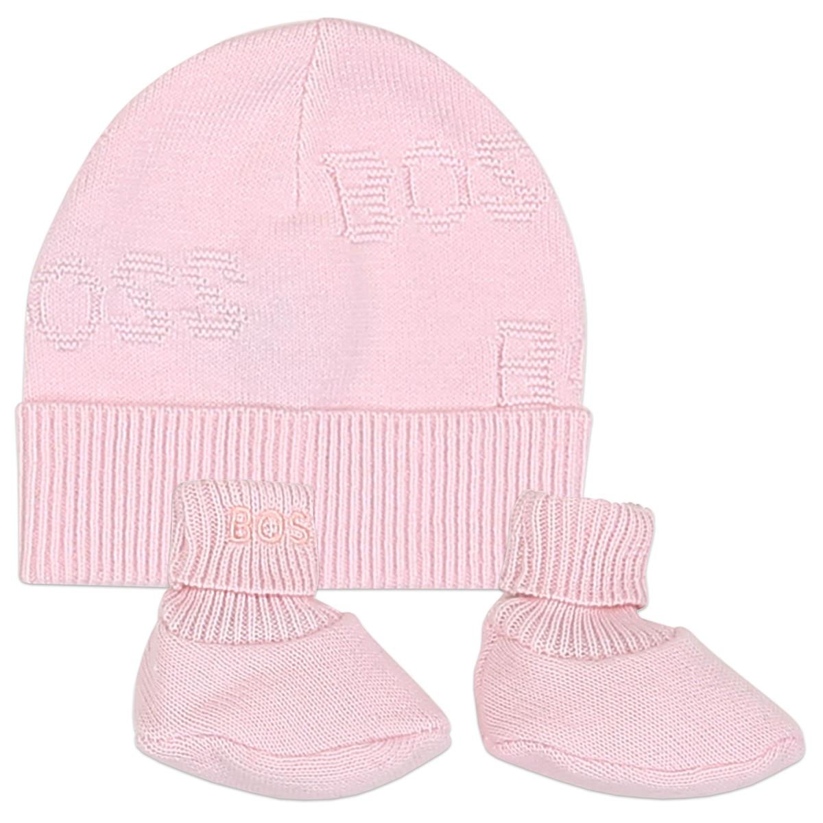 Baby Boys & Girls Pink Hat & Shoes