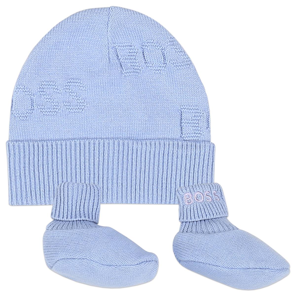 Baby Boys Blue Hat & Shoes