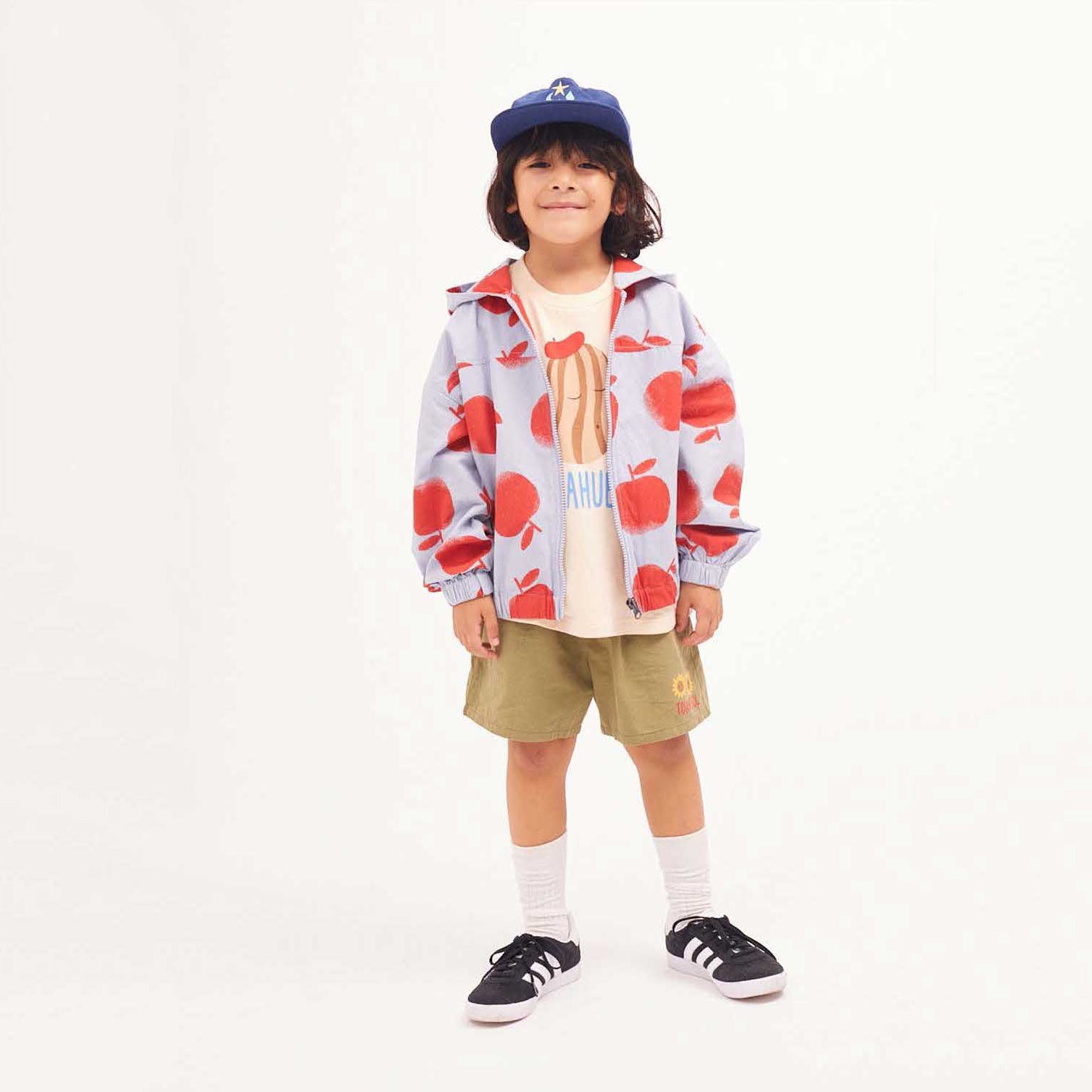 Boys & Girls Cream Printed Cotton T-Shirt