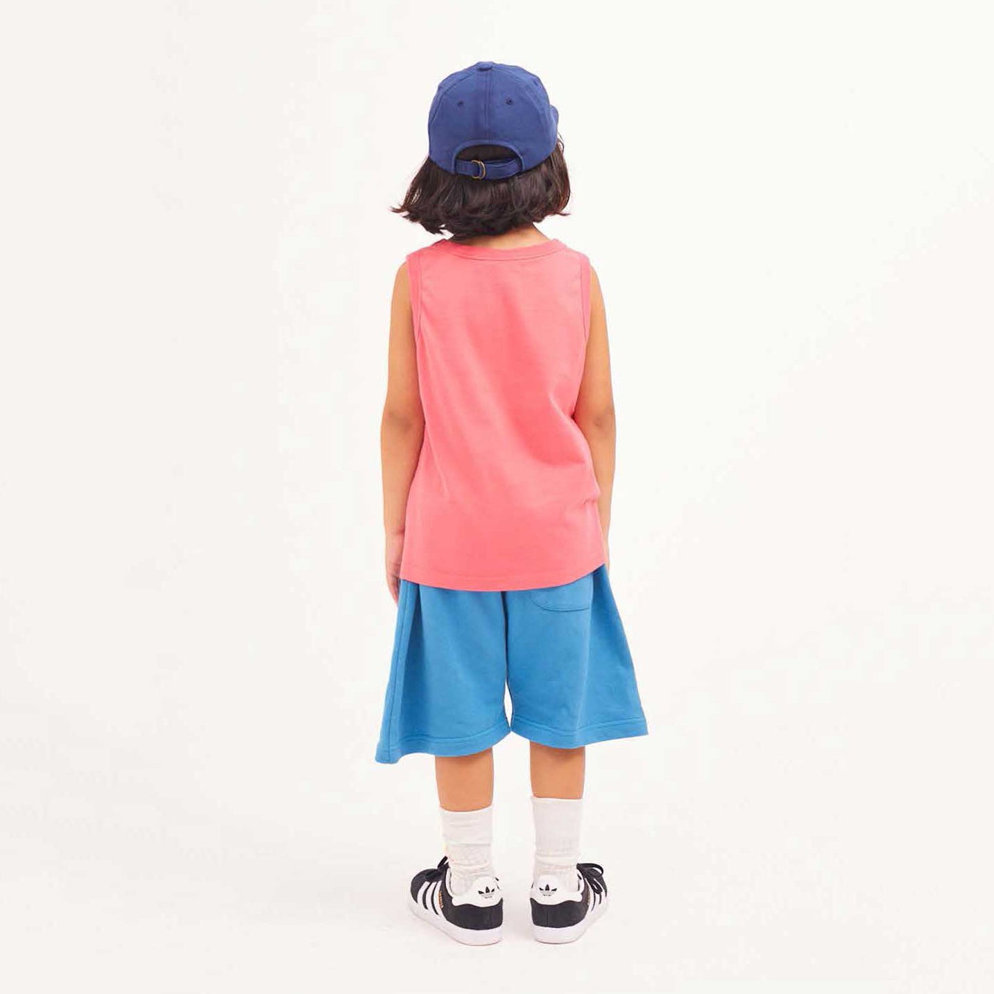 Boys & Girls Blue Logo Cotton Shorts