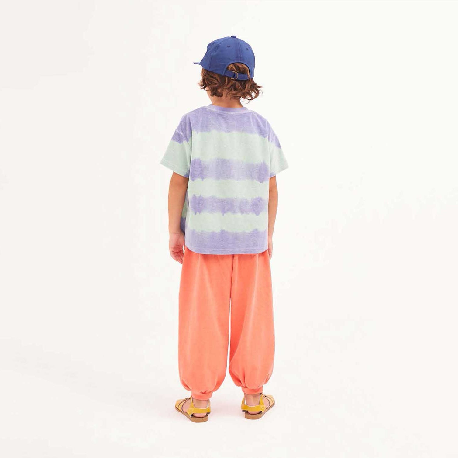 Boys & Girls Purple Stripes Cotton T-Shirt