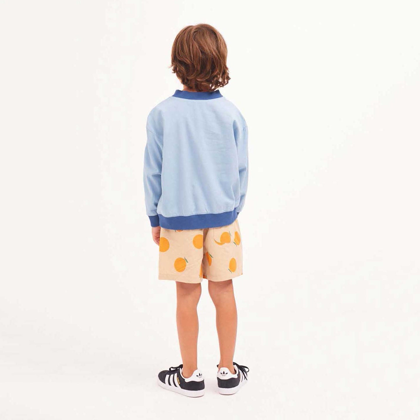 Boys & Girls Beige Printed Cotton Shorts