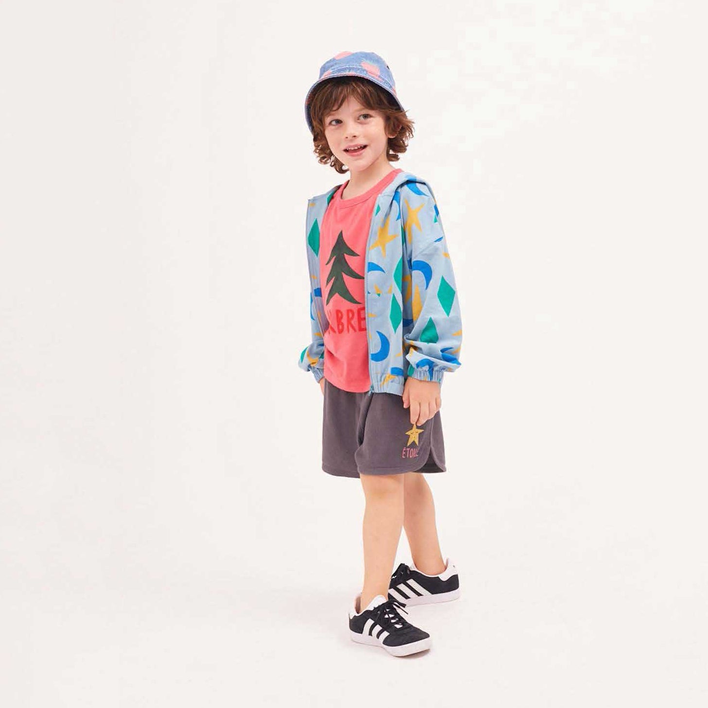 Boys & Girls Dark Grey Cotton Shorts