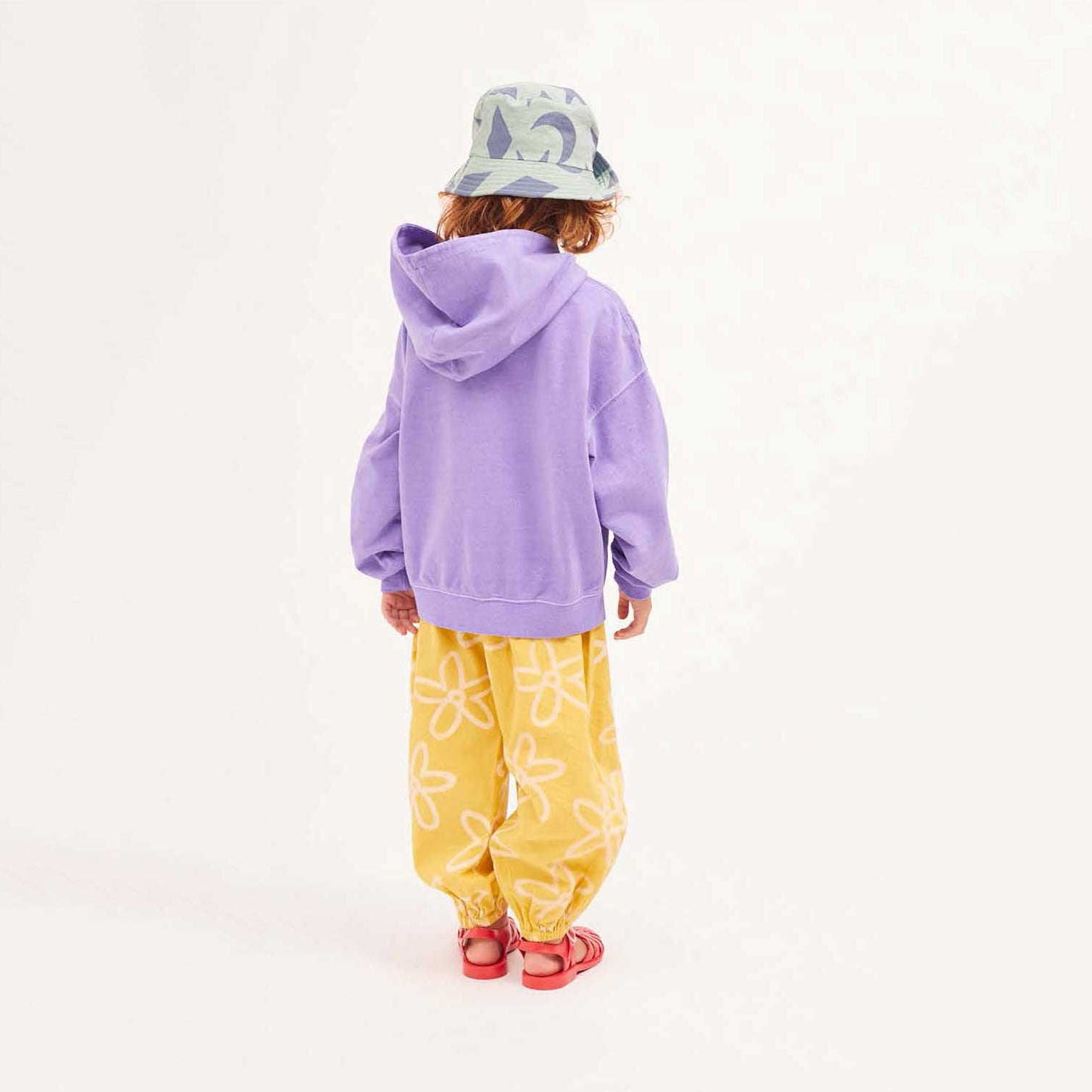 Boys & Girls Purple Hooded Cotton Sweatshirt