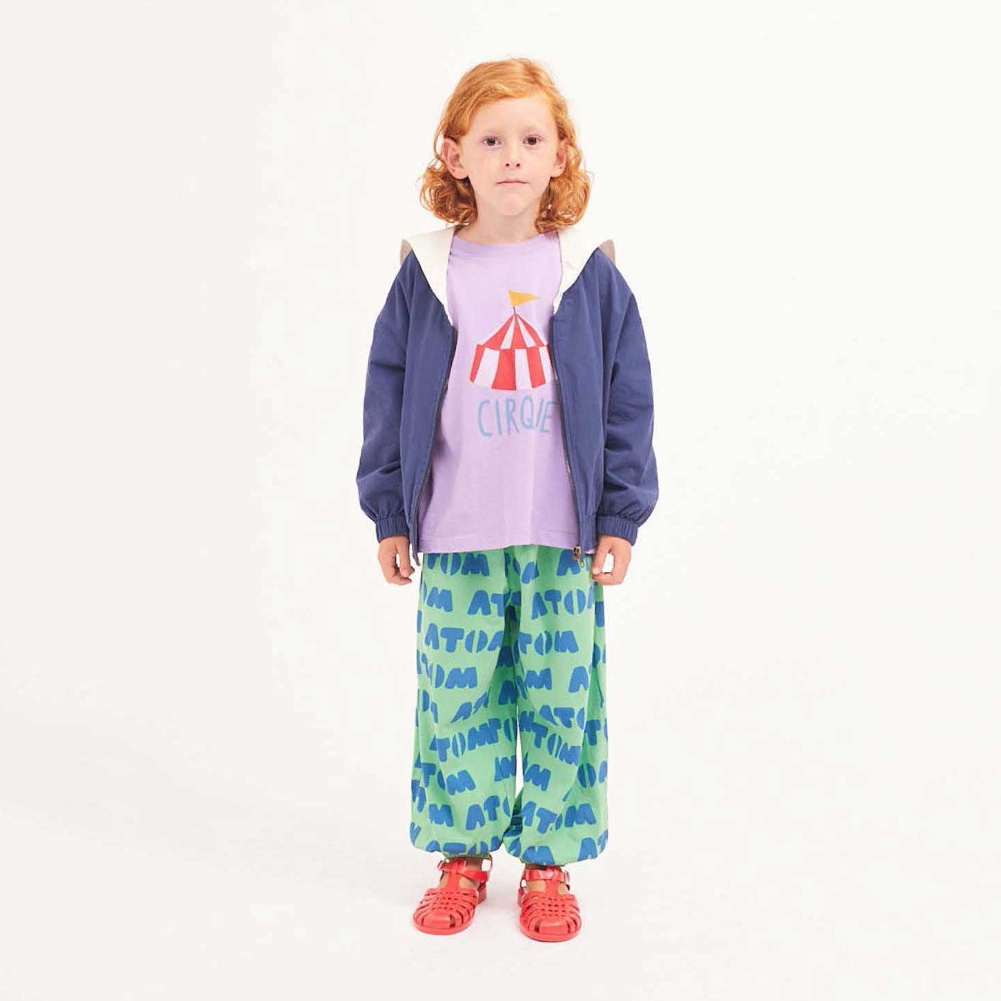 Girls Navy Zip-Up Jacket