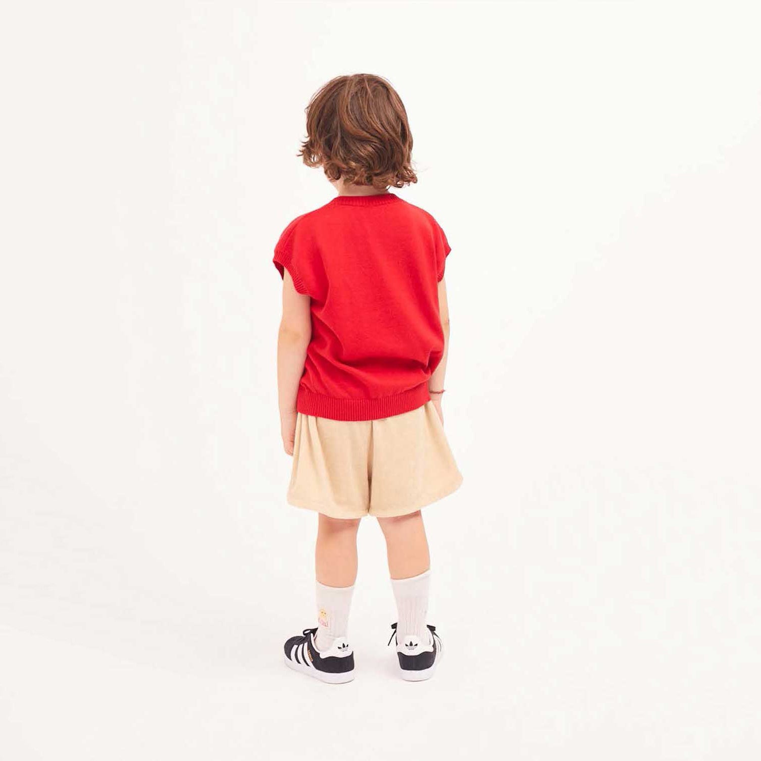 Boys & Girls Beige Cotton Shorts