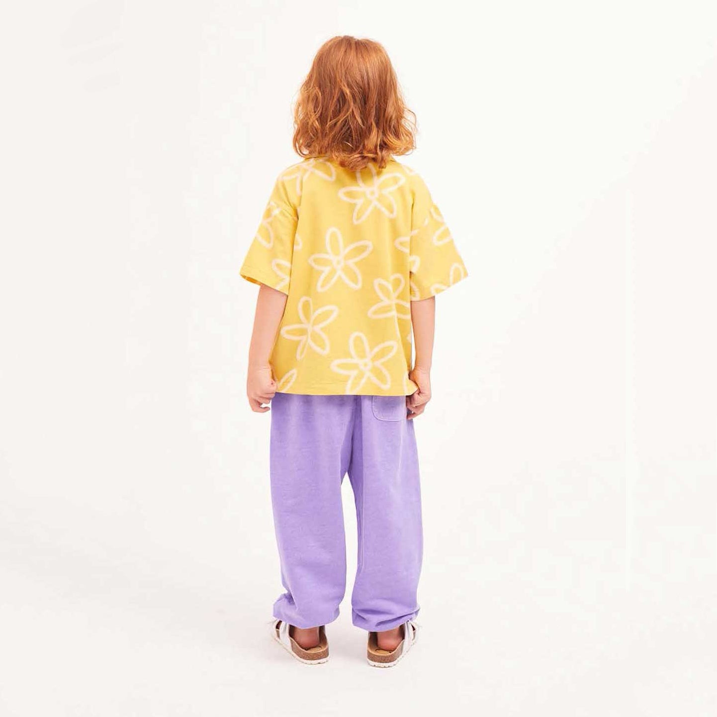 Boys & Girls Yellow Flowers Cotton Shirt