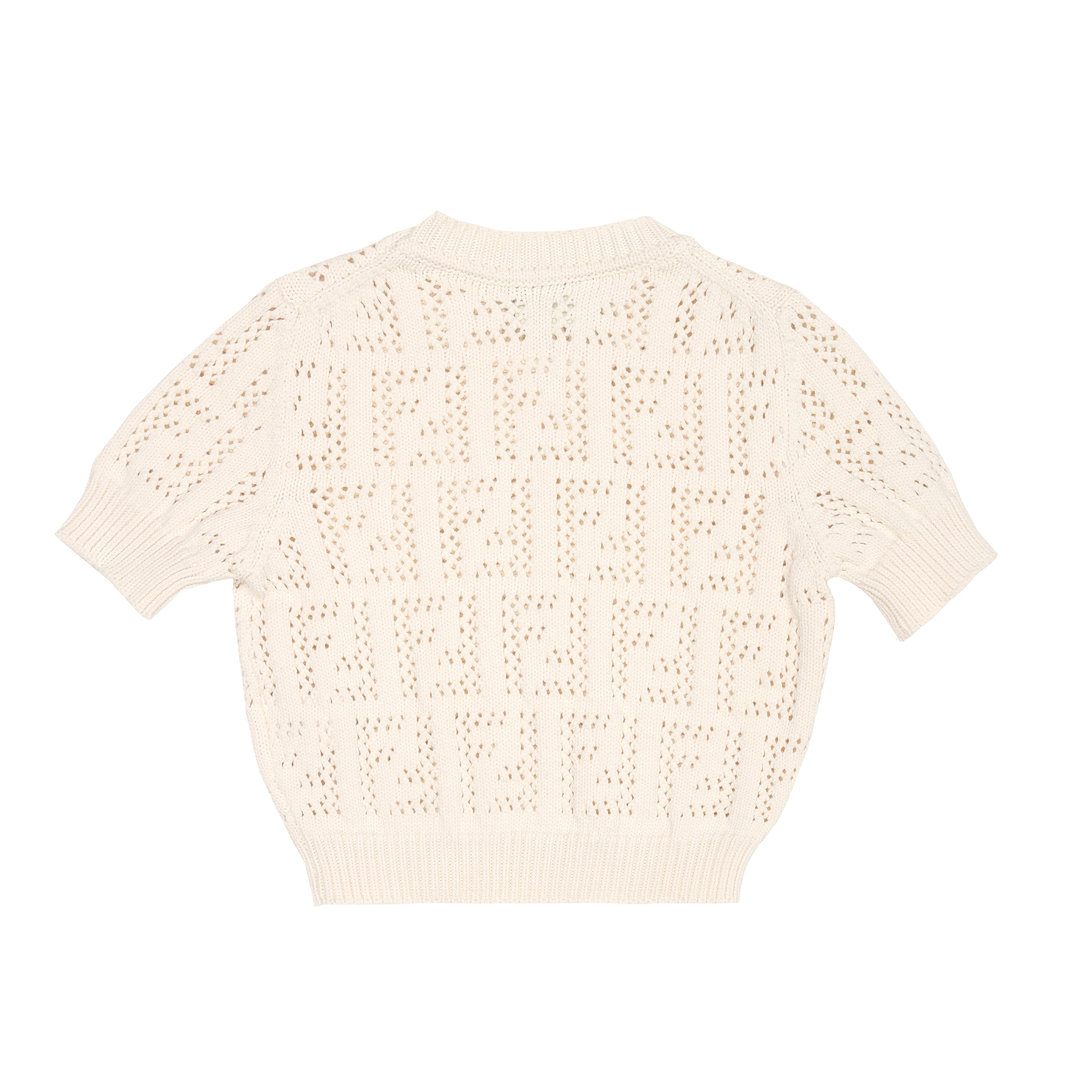 Girls White FF Logo Sweater